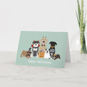 Happy Halloween Spooky Pet Costumes Card