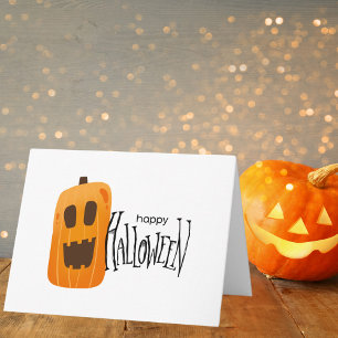 Happy Halloween Spooky Pumpkin Card