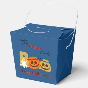 Happy Halloween Spooky Pumpkin Favour Box