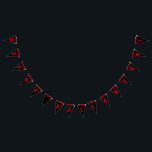 Happy Halloween Spooky Red Black Dripping Blood Bunting<br><div class="desc">Make your next Halloween party super spooky with this customisable string of bunting by JessicaAmber. Features a pattern of dripping red blood on a black background. Oozing red text in the font Creepster text says 'Happy Halloween!' You can change the colours and the text as needed in the editing screen....</div>