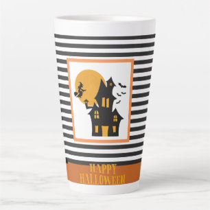 HAPPY HALLOWEEN SPOOKY SCARY HALLOWEEN DESIGN LATTE MUG