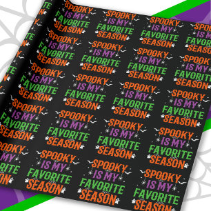 Happy Halloween Spooky Season Funny Halloween Wrapping Paper