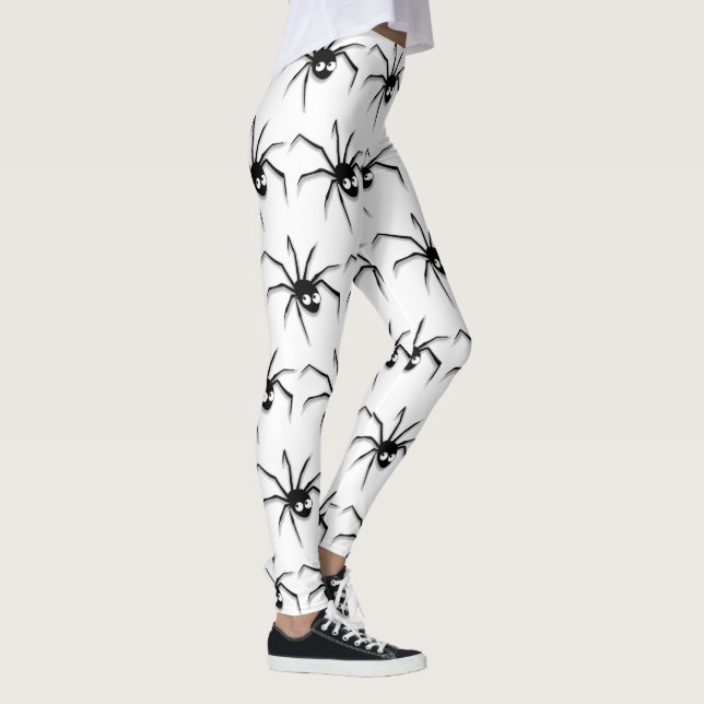 Happy Halloween Spooky Spider Leggings (Right)