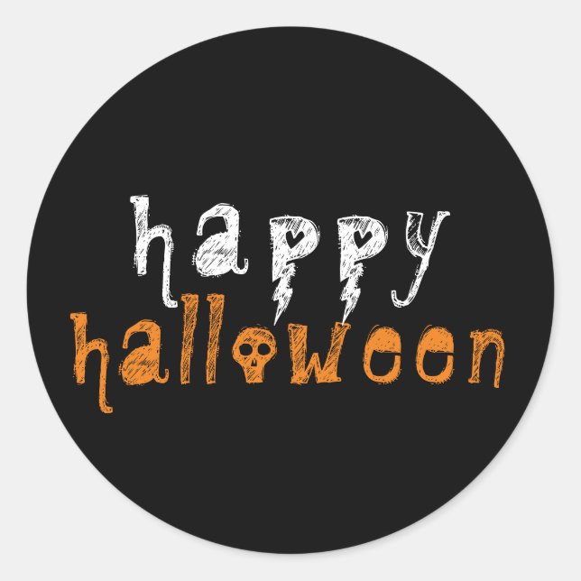 Happy Halloween Spooky Sticker (Front)