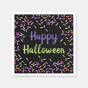 Happy Halloween Sprinkles Custom Paper Napkin