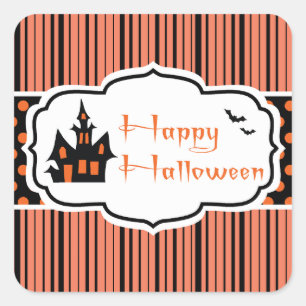 Happy Halloween Square Sticker