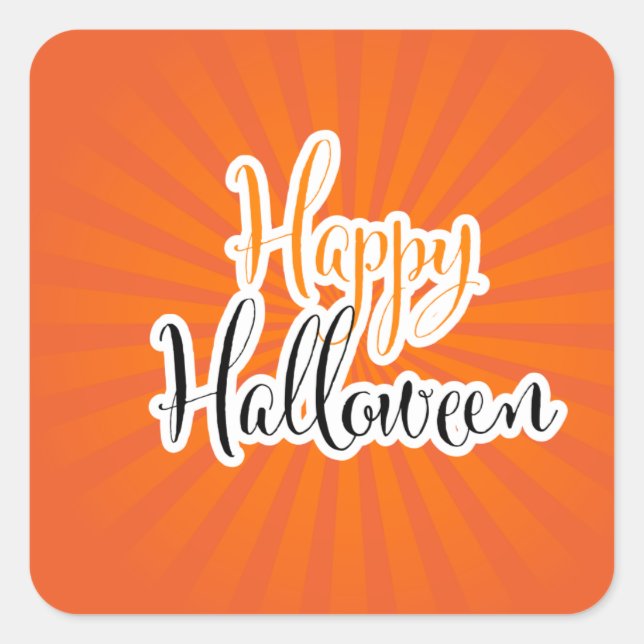 Happy Halloween   Square Sticker (Front)
