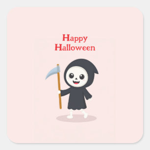 Happy Halloween Square Sticker