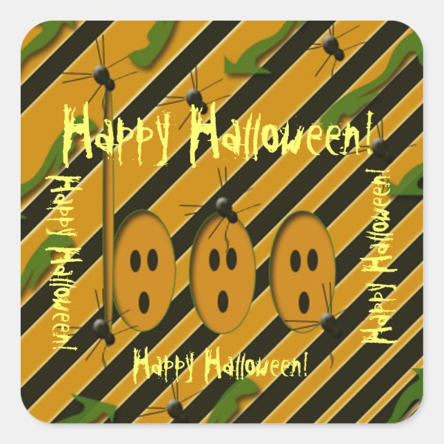 Happy Halloween! Square Sticker (Front)