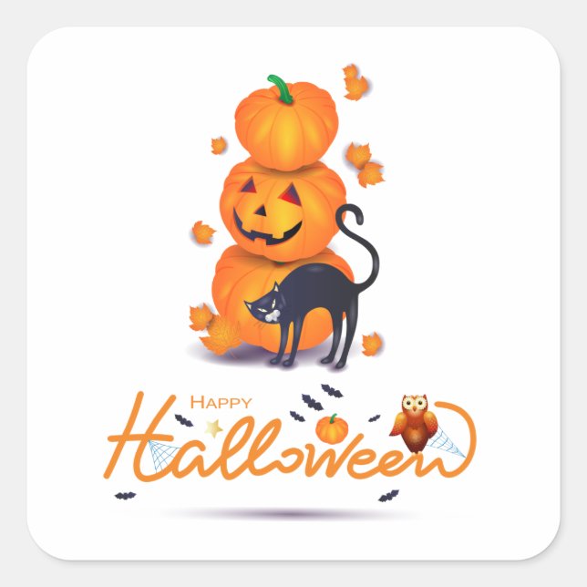 Happy Halloween! Square Sticker (Front)