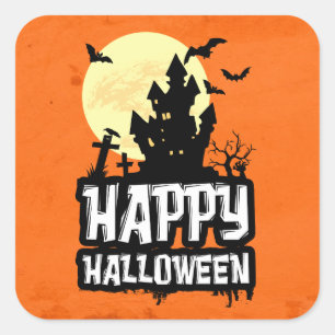 Happy Halloween Square Sticker