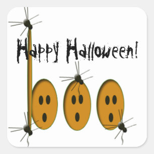 Happy Halloween Square Sticker