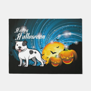Happy Halloween Staffordshire Bull Terrier Doormat