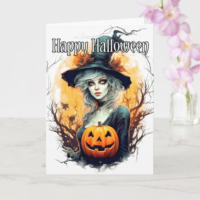 Happy Halloween | Stay Witchy Card (Orchid)