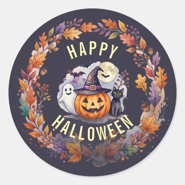 Happy Halloween Sticker (Front)