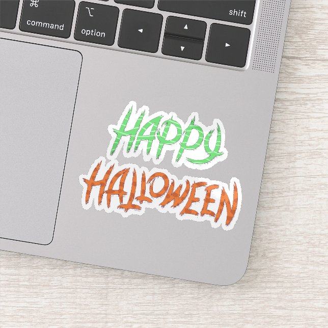 Happy halloween sticker font  (Detail)