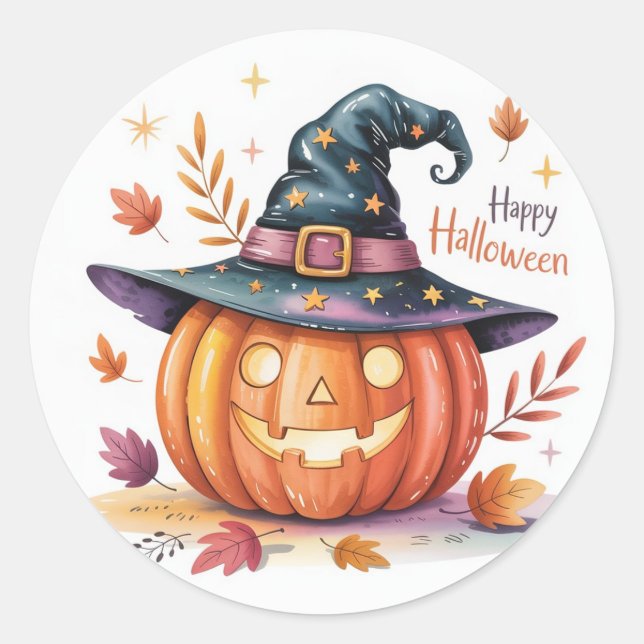 Happy Halloween Sticker for Businesses (Front)