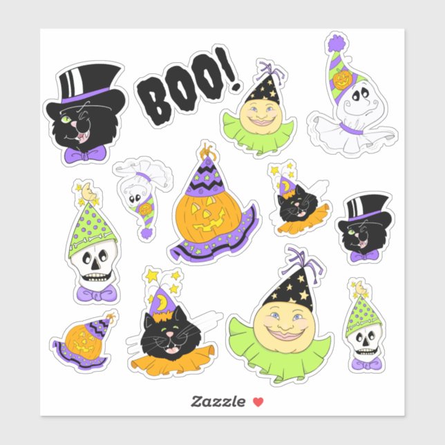 Happy Halloween Sticker Page (Sheet)