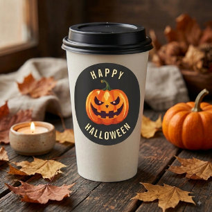 Happy Halloween Sticker - Spooky Jack O Lantern