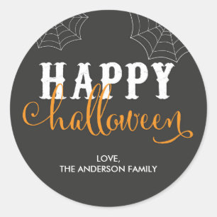 Happy Halloween Stickers / Halloween envelope seal