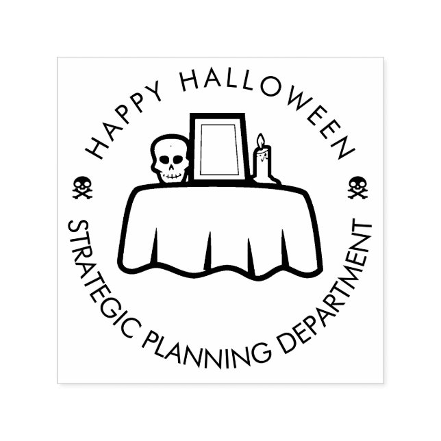 Happy Halloween Strategic Planning funny Self-inking Stamp (Design)