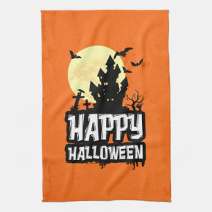 Happy Halloween Tea Towel