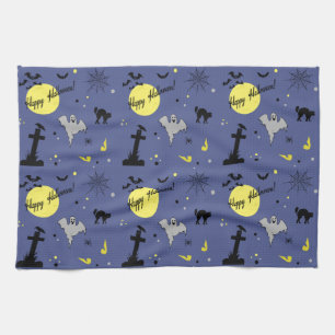 Happy Halloween Tea Towel