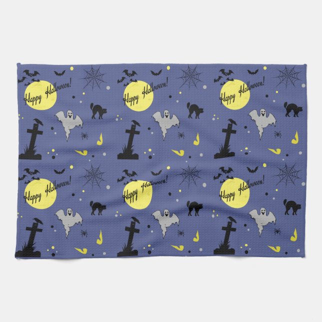 Happy Halloween Tea Towel (Horizontal)