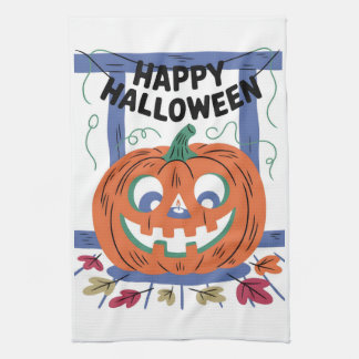 Happy Halloween Tea Towel