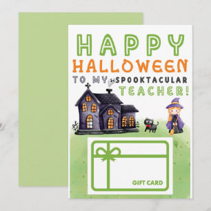 Happy Halloween Teacher Gift Card Holder