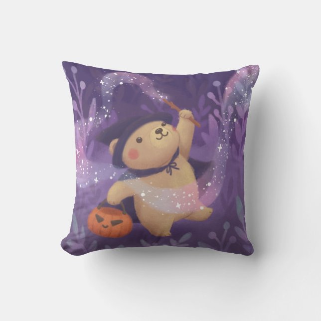 Happy Halloween: Teddy the Witch Cushion (Front)