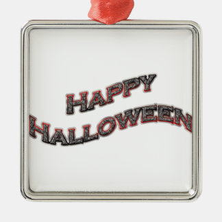 Happy Halloween Text Metal Tree Decoration