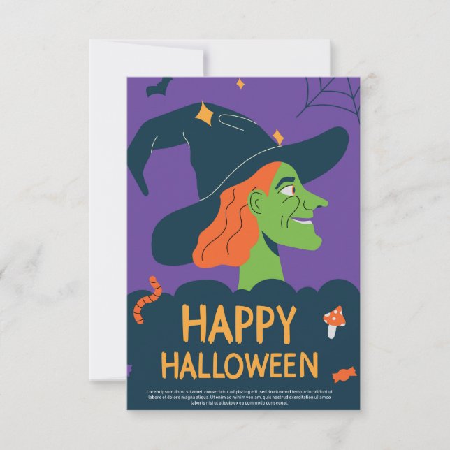 Happy Halloween Thank You Card (Front)
