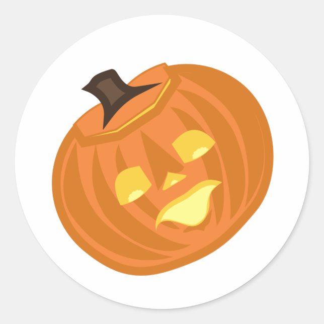 Happy Halloween themed  Classic Round Sticker (Front)