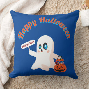 Happy Halloween Throw Pillow 