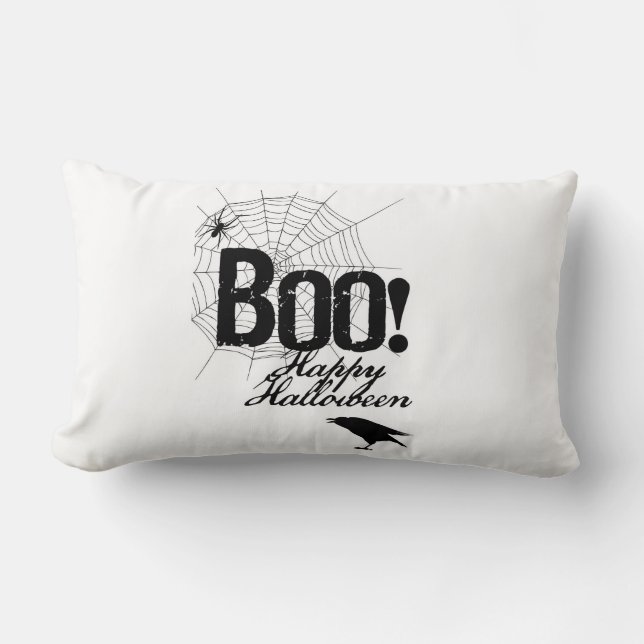 "HAPPY HALLOWEEN" THROW PILLOW (Front)