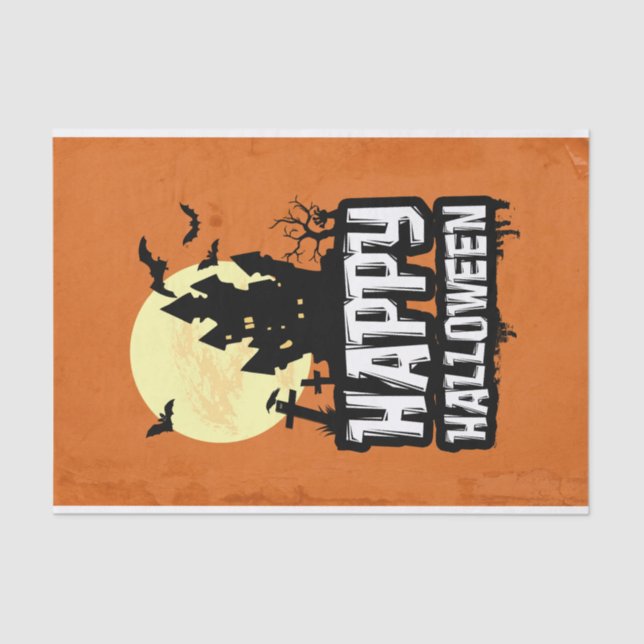 Happy Halloween Tissue Paper (Front)