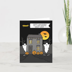 Happy Halloween to Great Niece Thank You Card