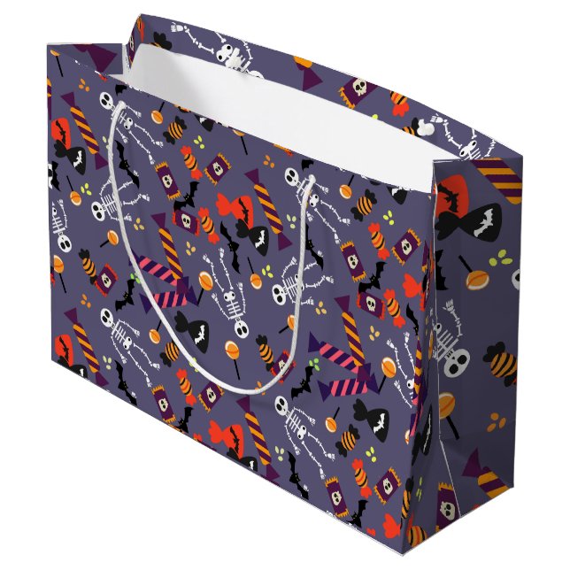 Happy Halloween Treat Bag (Back Angled)
