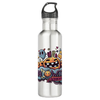 Happy Halloween Trick Or Treat 710 Ml Water Bottle