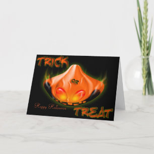 Happy Halloween Trick Or Treat Card