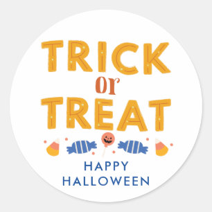 Happy Halloween Trick or Treat Kids Party Classic Round Sticker