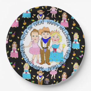Happy Halloween Trick or Treat Party Paper Plate