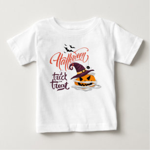 Happy Halloween Trick or Treat Pumpkin  Baby T-Shirt