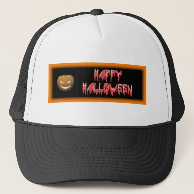 Happy Halloween Trucker Hat (Front)