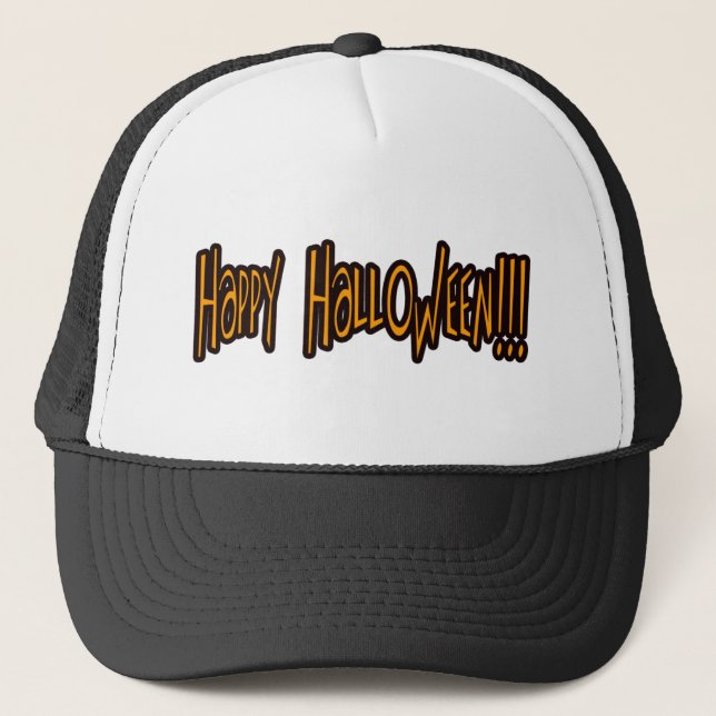 Happy Halloween Trucker Hat (Front)