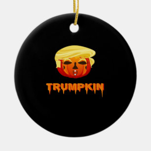 Happy Halloween - Trumpkin Classic Ceramic Tree Decoration