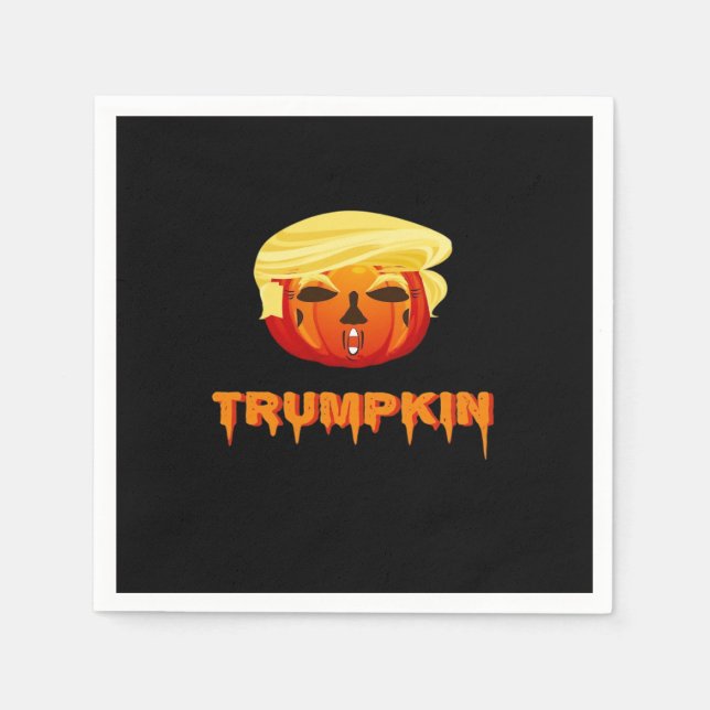 Happy Halloween - Trumpkin Classic Napkin (Front)