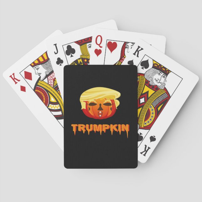 Happy Halloween - Trumpkin Classic Playing Cards (Back)