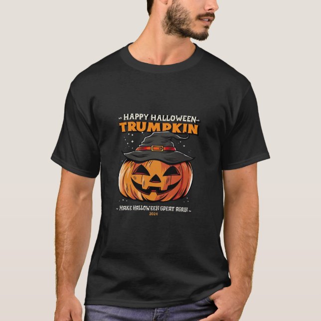 Happy Halloween Trumpkin Classic T-Shirt (Front)